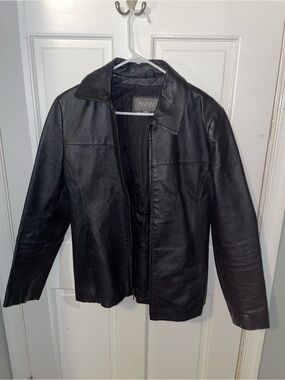 Wilsons Leather Men's Black Leather Jacket